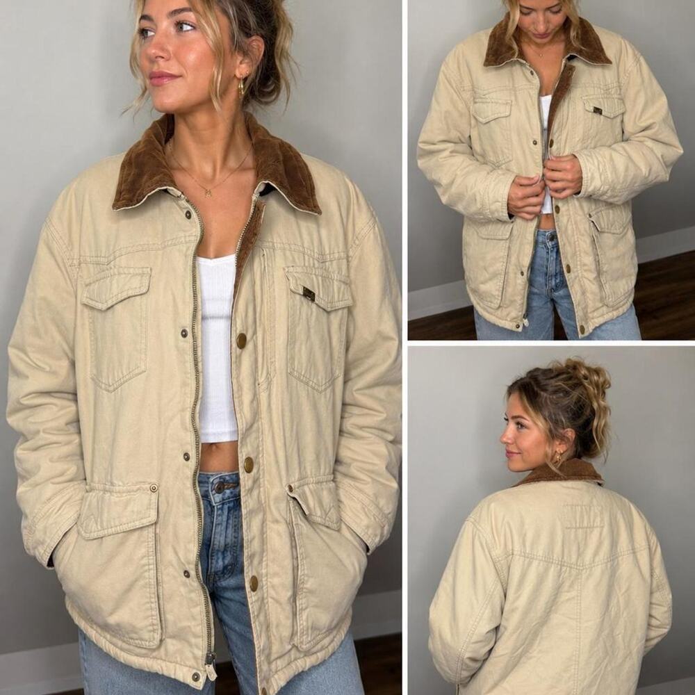 Wrangler Hero Sherpa-Lined Canvas Barn Jacket | Size Large | Western Ranchwear